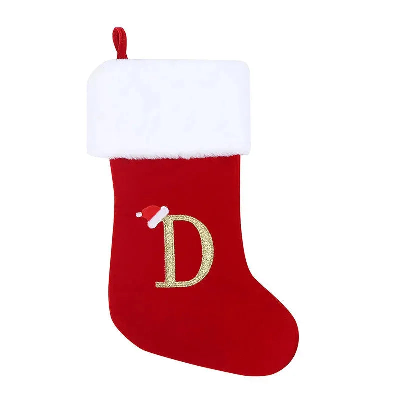 Christmas Letter Christmas Stockings Decorative Pendant - Bellarte Enchanté Christmas Letter Christmas Stockings Decorative Pendant